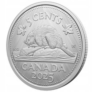 Canada: Tribute - W Mint Mark "Beaver" 5-cent