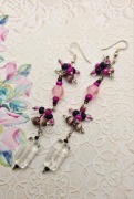 Artystyczne długie szklane kolczyki handmade Fashion Jewelry Modne
