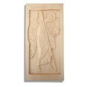 Archanioł Michał płaskorzeźba z drzewa lipowego