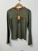 Bluzka z długim rękawem khaki wiskozowa khaki koszulka longsleeve Mavi S 36