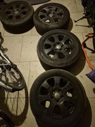 Koła Audi Q7 Q5 5x130 8,5J ET58 otw. 70 255/55/18 czarne felgi opony