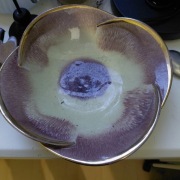 Talerz ozdobny Jasba Keramik model 429 .Niemcy lata 50 XX wieku.