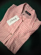 Bawełniana koszula w biało różowe paski 