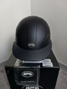 Ochronny kask jeździecki GPA Evo TLS 53cm matowy granat