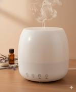 Dyfuzor zapachowy | Nawilżacz powietrza | Lampka nocna | Zegar Budzik 600ml