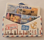 Magnes na lodówkę USTKA Morze Bałtyckie  Sopot Gdynia Kołobrzeg Gdańsk(42) 