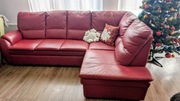 Narożnik kanapa sofa skórzana
