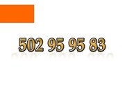 502 95 95 83 ZŁOTY NUMER STARTER ORANGE ŁATWY NA KARTĘ PREPAID GSM