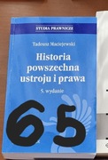 Historia powszechna ustroju i prawa T.Maciejewski
