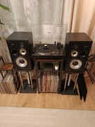 Gramofon Audio-Technica plus zestaw głośników plus 322 płyty winylowe 