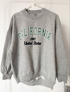 Zara bluza szara California nadruk S