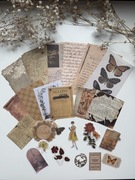 Zestaw 25 elementów scrapbooking bullet journal journaling