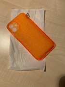 iphone 12 mini case etui pomarańczowe neon