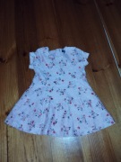 Sukienka w kwiaty z krótkim rękawem primark 