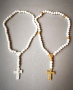 RÓŻANIEC z masy cukrowej - KOMUNIA