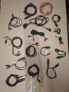 Zestaw kabli przewodów unitra Diora fonica eltra radmor zrk rca cinch 5din