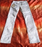 Teddy Smith pipper leg satin size 24 bawełniane vintage spodnie z połyskiem