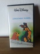 Zakochany Kundel - klasyka Disney'a. Kaseta wideo. VHS. Stan bdb +.