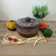 Garnek gliniany 2l z czerwonej gliny