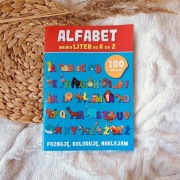 Alfabet nauka liter od a do z książeczka do nauki czytania i pisania