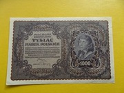 1000 Marek polskich seria III F rok 1919 aUNC