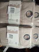 4 zasłony aksamitne welurowe beżowe SINSAY na przelotkach 4x zasłona 