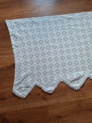 Firanka koronkowa krótka wiejski styl, boho, cottagecore.