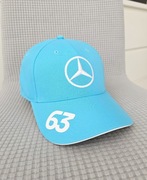 czapka George Russell 2024, Mercedes AMG Petronas F1 Team, niebieska