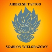 Szablon do tatuaży Airbrush, wielorazowy Dragon Ball
