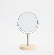 Nowe lusterko dwustronne KOLEKCJA PREMIUM podstawa z trawertynu