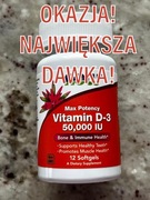 Witamina D 50000 IU 12 kaps NOW Foods z USA