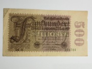 Sprzedam banknot Niemcy 500 milionów marek 1923r. stan bardzo dobry