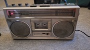 Zabytkowy boombox jvc rc-555 kl lata 80 stereo działa