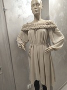 Sukienka damska beżowa 