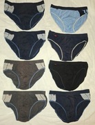 Slipy męskie L Moraj 8 sztuk bambusowe majtki