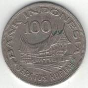 Indonezja 100 rupii 1978 - 28,5 mm - nr 3