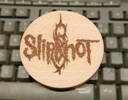 Slipknot podkładka pod kubek drewniana twoje logo grawer na prezent 