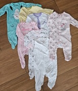 Zestaw 7 par spioszków/pajacyków 0-3