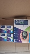Ascensia Contour Plus glukometr i 4 paczki pasków nowe 