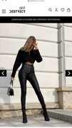 Spodnie z eko skory modelujące
