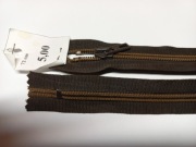 Zamek spiralny spirala 72cm nie rozdzielczy ciemny brąz