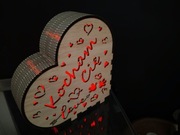 Świecące serce LED Bluetooth. Walentynki 