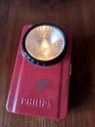 Latarka Philips vintage PRL czerwona