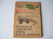 instrukcja obsługi Rozsiewacz ciągnikowy wapna RCW-3A Agromet