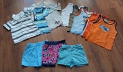 Zestaw paka dla chłopca koszulki spodenki r. 86-98