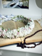 Wianek komunijny delikatny uniwersalny Pierwsza Komunia regulowany