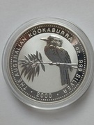 Australijska kookaburra 2000 rok 1 oz / uncja srebra 