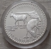 Srebrna moneta bulionowa Suhak Stepowy - 1oz uncja Ag 925. Czytaj opis