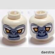 LEGO Chima 3626pb0974 GŁOWA dwustronna figurka loc040 Grizzam z 70110 70009