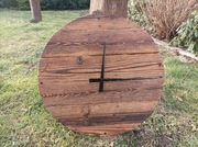 Zegar ścienny. Stare belki. Rustykalny. 50cm